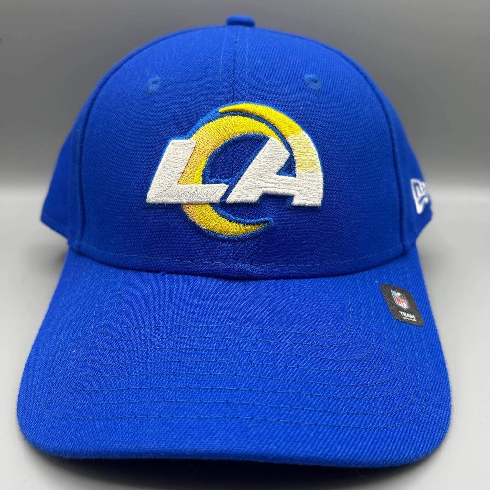 Los Angeles LA Rams Hat Men Blue‎ Embroidered 9Forty New Era Strap Back Cap